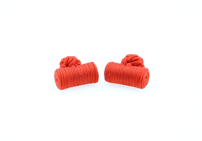  Orange Cheerful Cufflinks Silk Cufflinks Knot Wholesale & Customized  CL640851