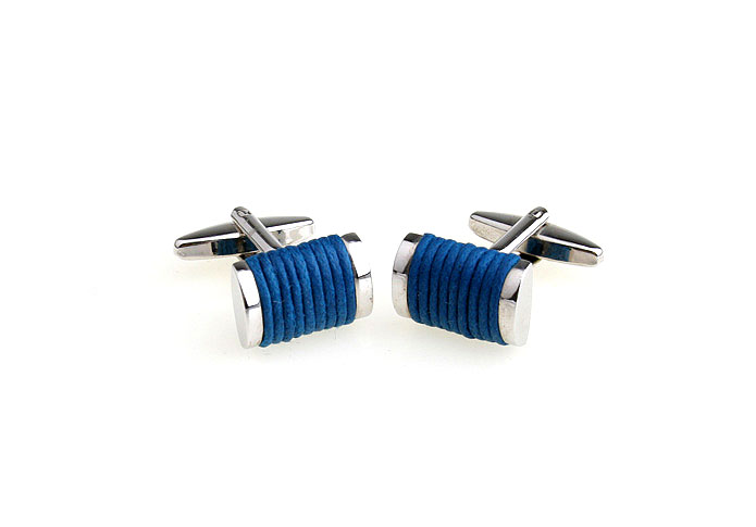 Woolen Cufflinks  Blue Elegant Cufflinks Silk Cufflinks Wholesale & Customized  CL651196