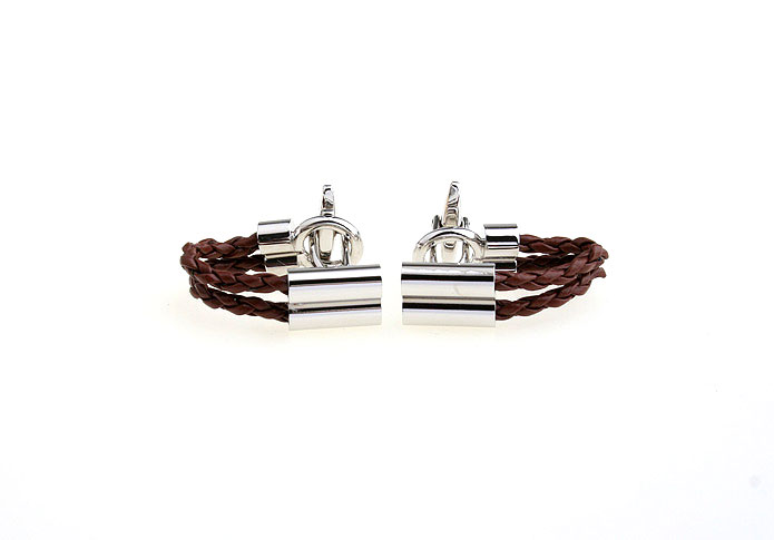 Paper chain Cufflinks  Khaki Dressed Cufflinks Silk Cufflinks Knot Wholesale & Customized  CL651198