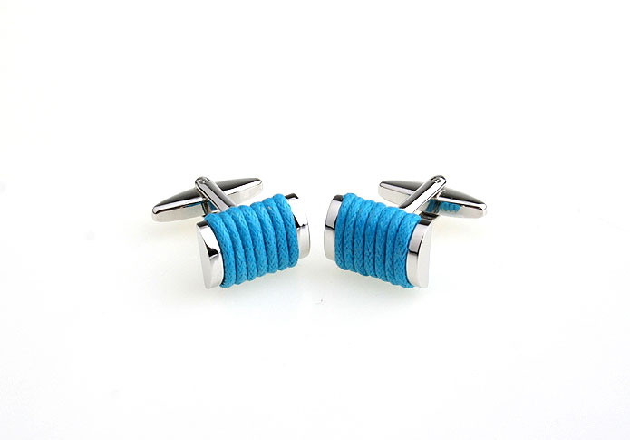 Woolen Cufflinks  Blue Elegant Cufflinks Silk Cufflinks Wholesale & Customized  CL651204