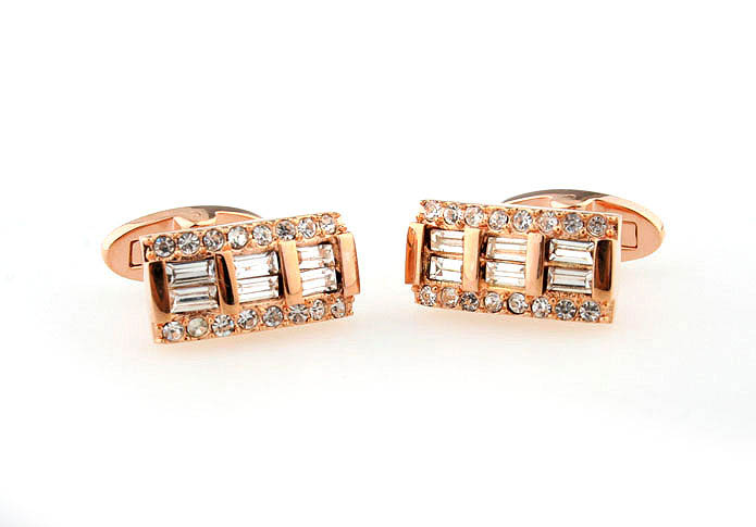  Gold Luxury Cufflinks Crystal Cufflinks Wholesale & Customized  CL641071