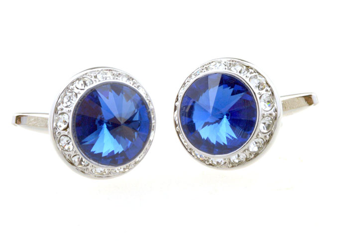  Blue Elegant Cufflinks Crystal Cufflinks Wholesale & Customized  CL656520