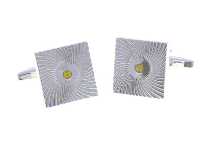  Yellow Lively Cufflinks Crystal Cufflinks Wholesale & Customized  CL656773