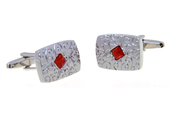  Red Festive Cufflinks Crystal Cufflinks Wholesale & Customized  CL656827
