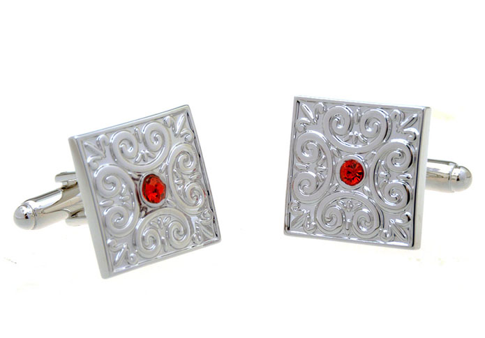  Red Festive Cufflinks Crystal Cufflinks Wholesale & Customized  CL656831