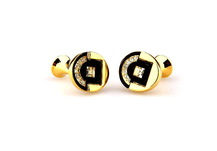 Gold Luxury Cufflinks Crystal Cufflinks Wholesale & Customized  CL664751
