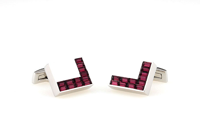  Purple Romantic Cufflinks Crystal Cufflinks Wholesale & Customized  CL665568