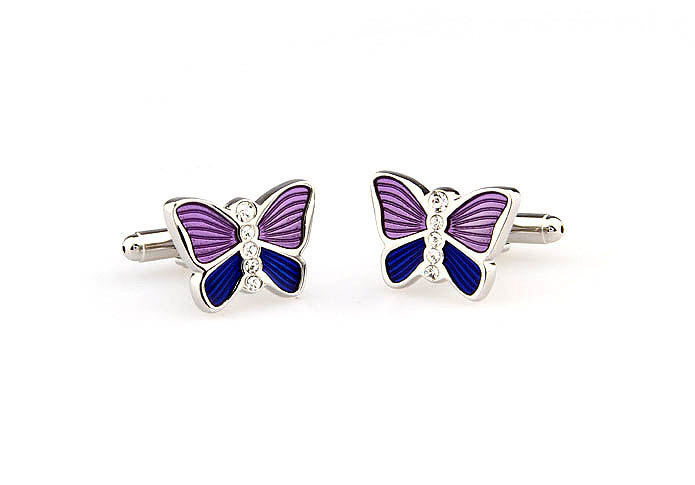 Butterfly Cufflinks  White Purity Cufflinks Crystal Cufflinks Animal Wholesale & Customized  CL665814