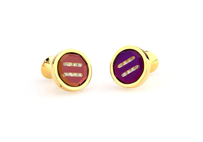  Gold Luxury Cufflinks Crystal Cufflinks Wholesale & Customized  CL665970