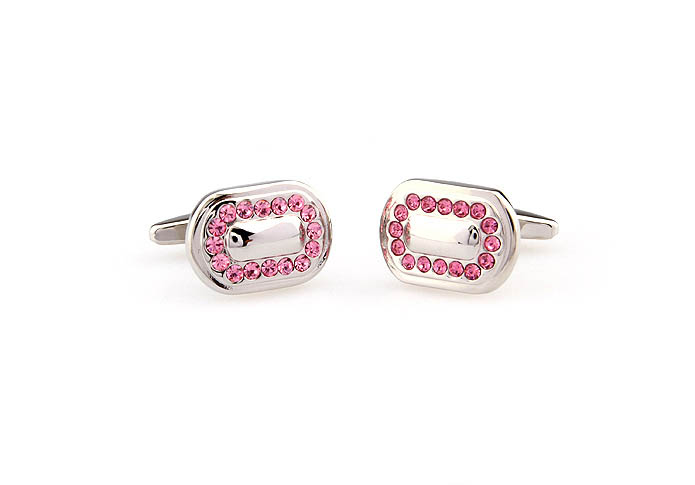  Pink Charm Cufflinks Crystal Cufflinks Wholesale & Customized  CL666242