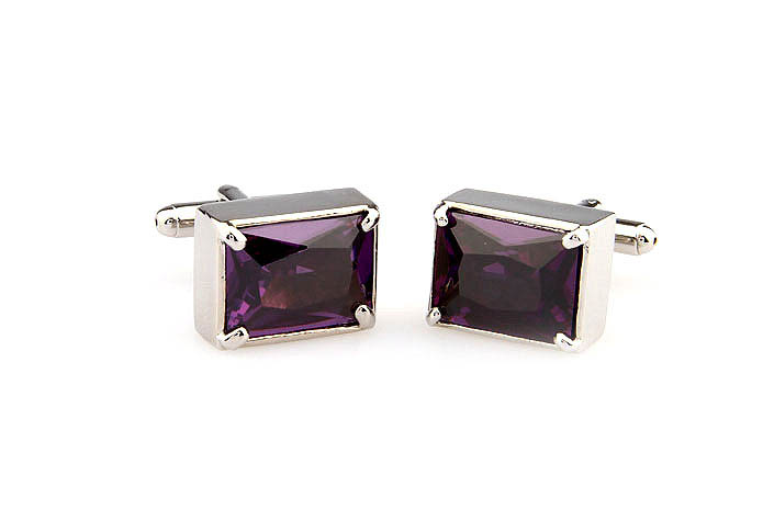  Purple Romantic Cufflinks Crystal Cufflinks Wholesale & Customized  CL666485
