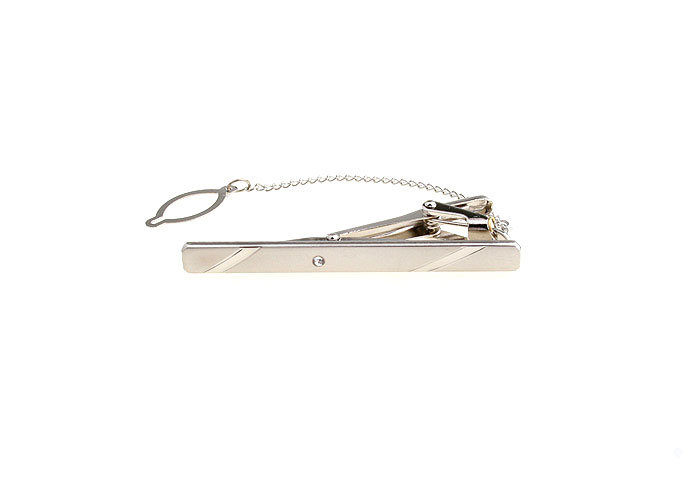  White Purity Tie Clips Crystal Tie Clips Wholesale & Customized  CL840725