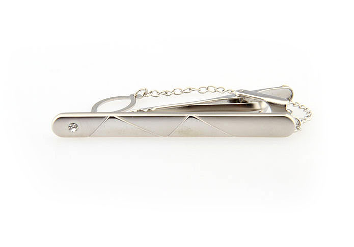  White Purity Tie Clips Crystal Tie Clips Wholesale & Customized  CL860800