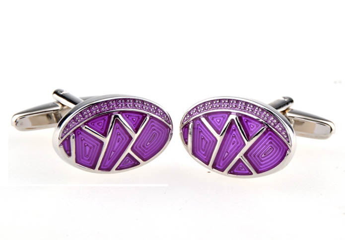  Purple Romantic Cufflinks Enamel Cufflinks Wholesale & Customized  CL654022