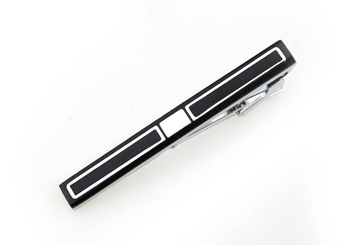  Black Classic Tie Clips Enamel Tie Clips Wholesale & Customized  CL840719
