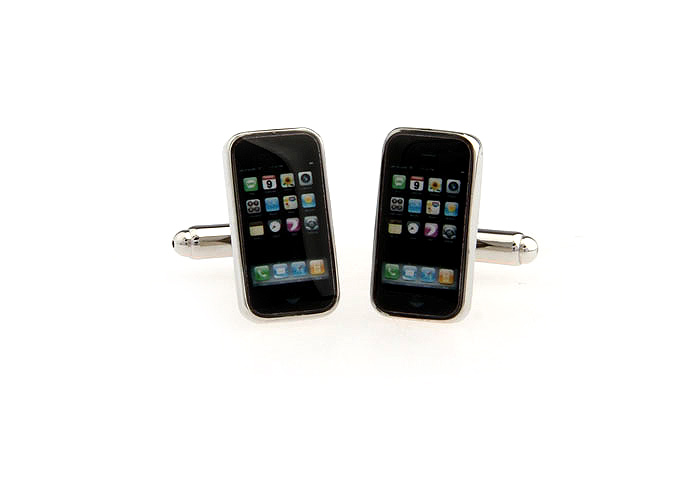 Apple phone Cufflinks  Multi Color Fashion Cufflinks Printed Cufflinks Tools Wholesale & Customized  CL610720