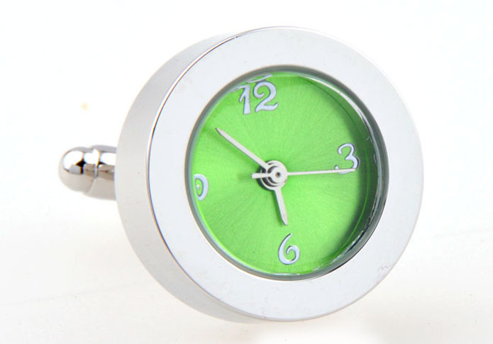 The utility of watch movement Cufflinks  Green Intimate Cufflinks Printed Cufflinks Tools Wholesale & Customized  CL654632
