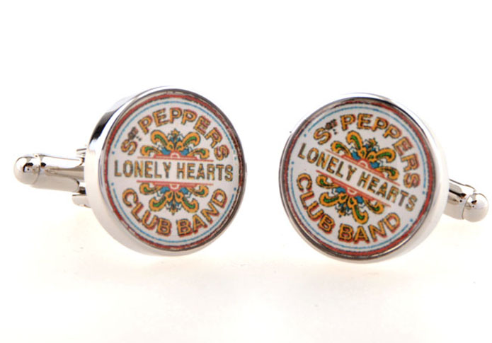 SGT. PEPPER'S LONELY HEARTS CLUB BAND Cufflinks Multi Color Fashion Cufflinks Printed Cufflinks Flags Wholesale & Customized CL654840