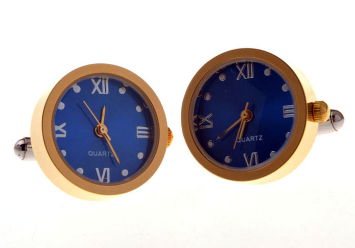 Electronic Watch Cufflinks  Blue Elegant Cufflinks Printed Cufflinks Tools Wholesale & Customized  CL655878