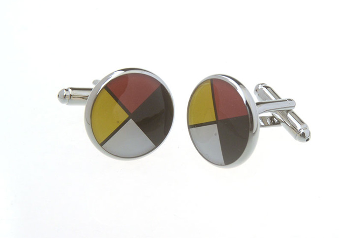  Multi Color Fashion Cufflinks Printed Cufflinks Flags Wholesale & Customized  CL657336