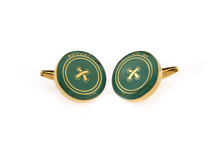 Clothing buttons Cufflinks  Gold Luxury Cufflinks Printed Cufflinks Hipster Wear Wholesale & Customized  CL662359