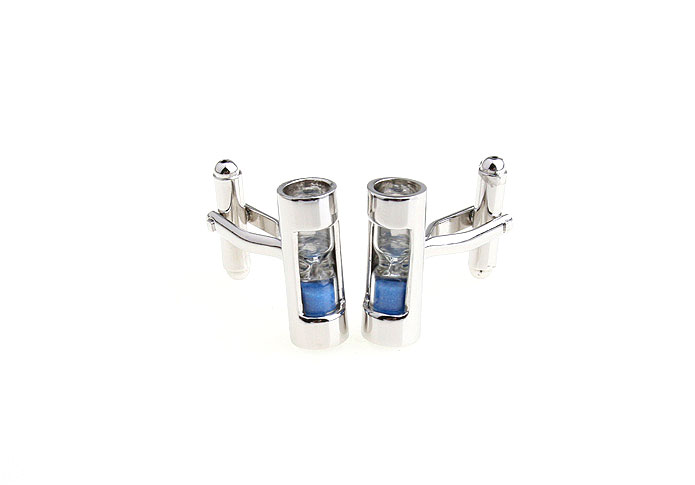 Hourglass Cufflinks  Blue Elegant Cufflinks Printed Cufflinks Functional Wholesale & Customized  CL670890