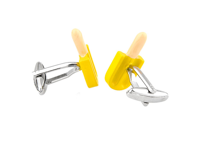 Ice cream Cufflinks Yellow Lively Cufflinks Printed Cufflinks Tools Wholesale & Customized CL671841