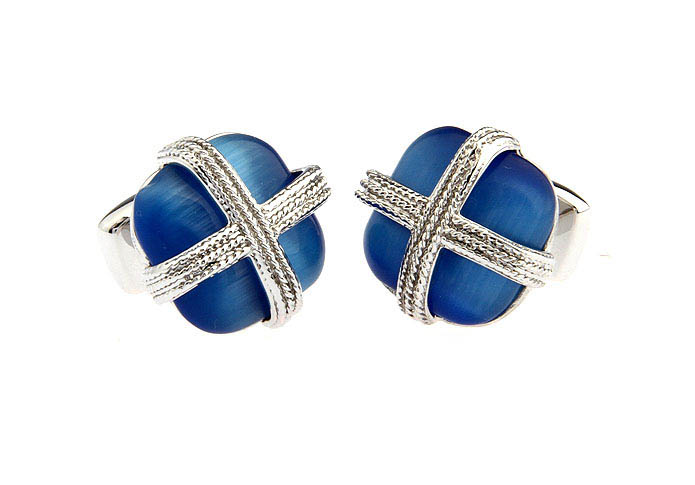  Blue Elegant Cufflinks Gem Cufflinks Funny Wholesale & Customized  CL650721