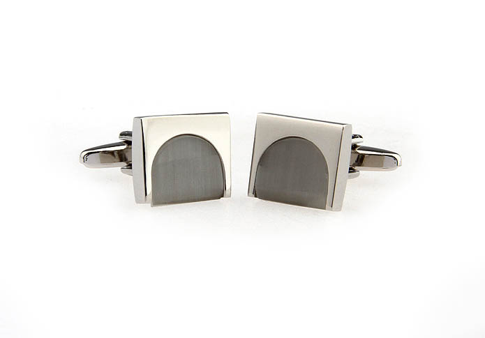  Gray Steady Cufflinks Gem Cufflinks Wholesale & Customized  CL650931