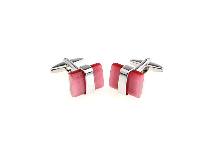  Pink Charm Cufflinks Gem Cufflinks Wholesale & Customized  CL651004