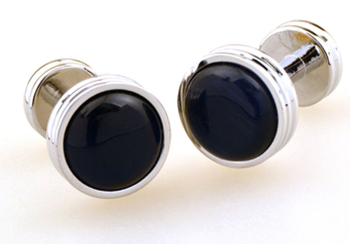 Black Classic Cufflinks Gem Cufflinks Wholesale & Customized CL655253