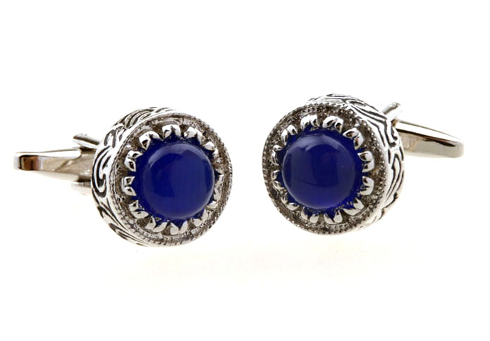 Blue Elegant Cufflinks Gem Cufflinks Wholesale & Customized CL655357