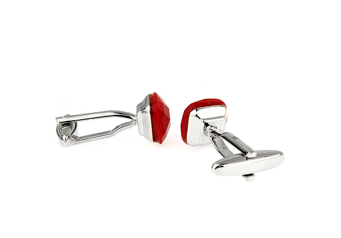  Red Festive Cufflinks Gem Cufflinks Wholesale & Customized  CL655668