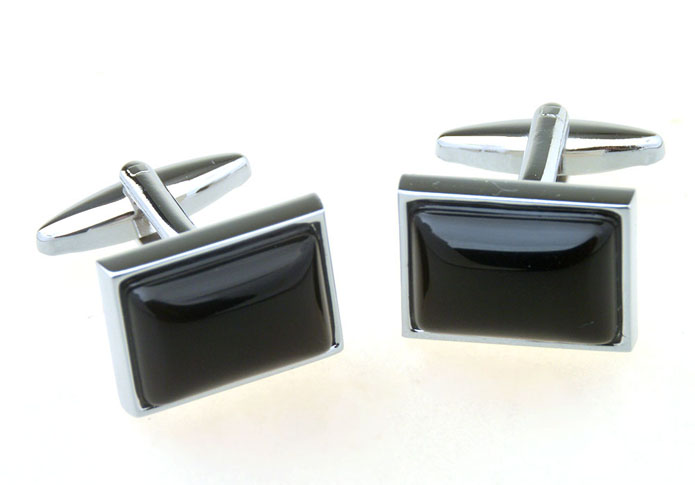  Black Classic Cufflinks Gem Cufflinks Wholesale & Customized  CL656870