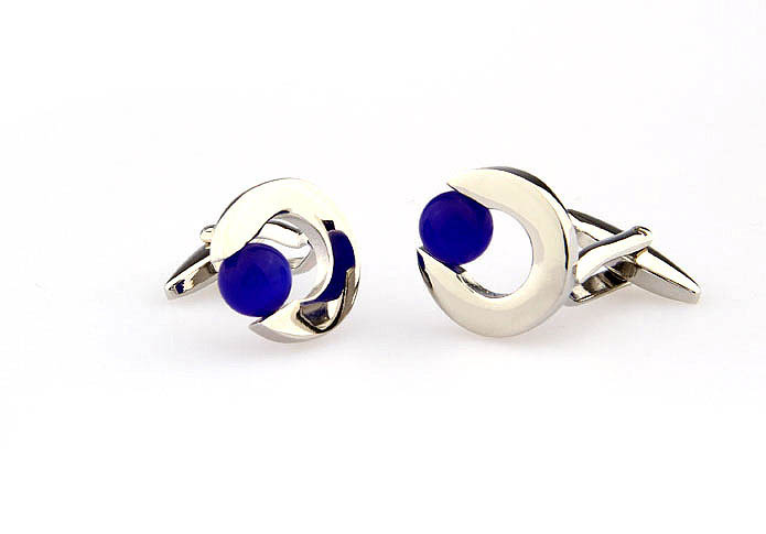  Blue Elegant Cufflinks Gem Cufflinks Wholesale & Customized  CL660890