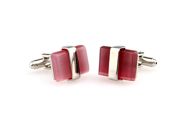  Pink Charm Cufflinks Gem Cufflinks Wholesale & Customized  CL660913