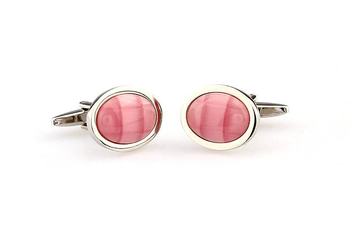  Pink Charm Cufflinks Gem Cufflinks Wholesale & Customized  CL660921