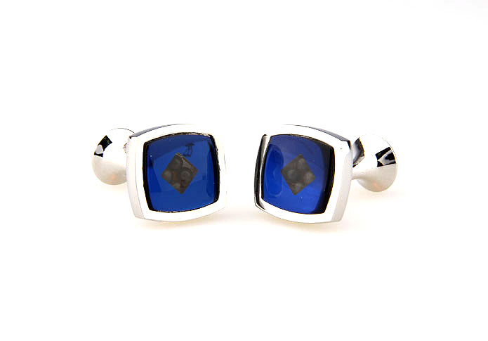  Blue Elegant Cufflinks Glass Cufflinks Wholesale & Customized  CL661871