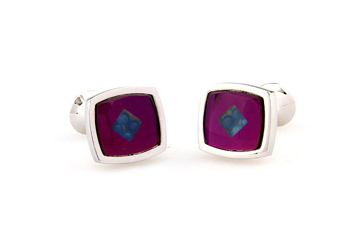  Purple Romantic Cufflinks Glass Cufflinks Wholesale & Customized  CL661973