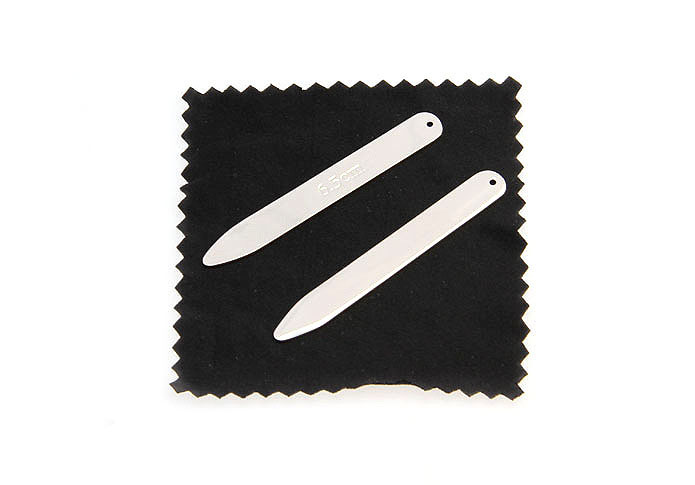  Silver Texture Collar Stays Collar Stays Wholesale & Customized  CL962718