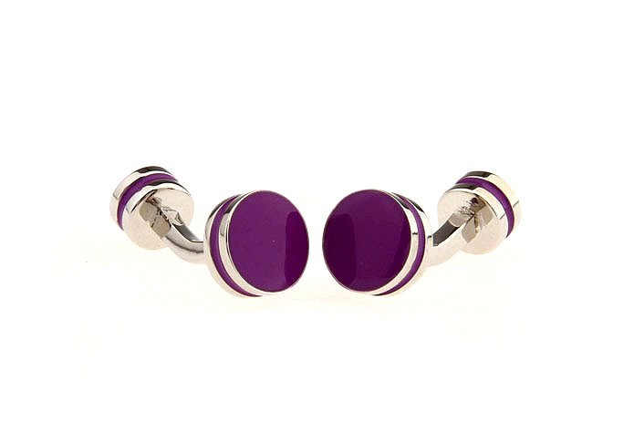  Purple Romantic Cufflinks Paint Cufflinks Wholesale & Customized  CL651743