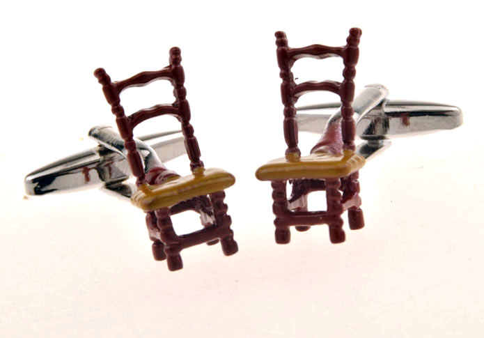 Chair Cufflinks Multi Color Fashion Cufflinks Paint Cufflinks Tools Wholesale & Customized CL655519
