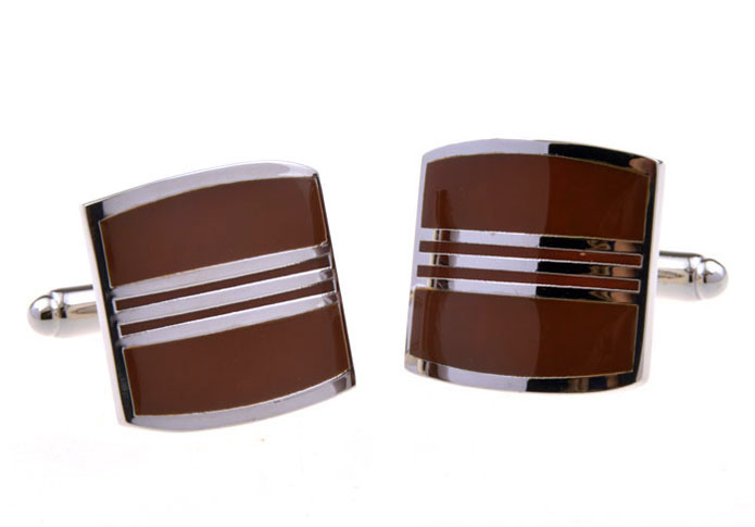  Khaki Dressed Cufflinks Paint Cufflinks Wholesale & Customized  CL656089