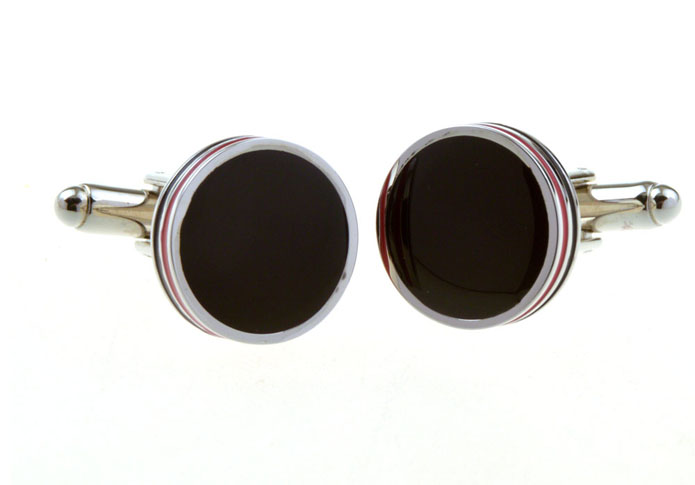  Black Classic Cufflinks Paint Cufflinks Wholesale & Customized  CL656296