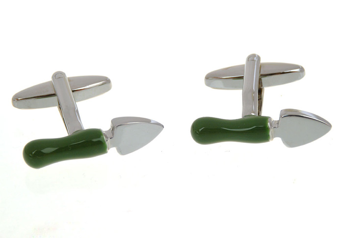 Fork Cufflinks  Green Intimate Cufflinks Paint Cufflinks Tools Wholesale & Customized  CL657238