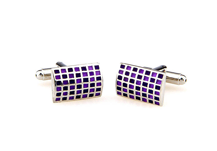  Purple Romantic Cufflinks Paint Cufflinks Wholesale & Customized  CL662603