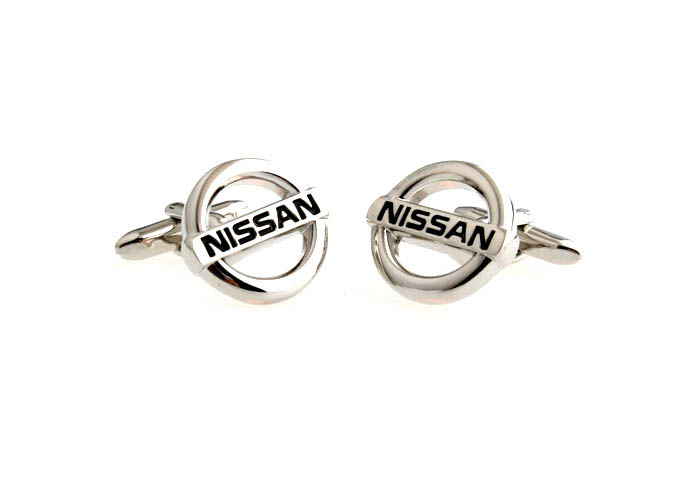 NISSAN Cars marked Cufflinks  Black Classic Cufflinks Paint Cufflinks Automotive Wholesale & Customized  CL662954