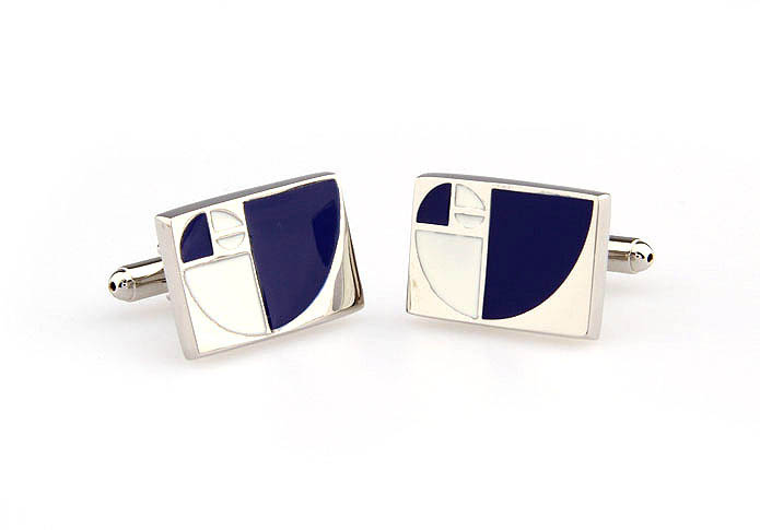  Blue White Cufflinks Paint Cufflinks Funny Wholesale & Customized  CL663282