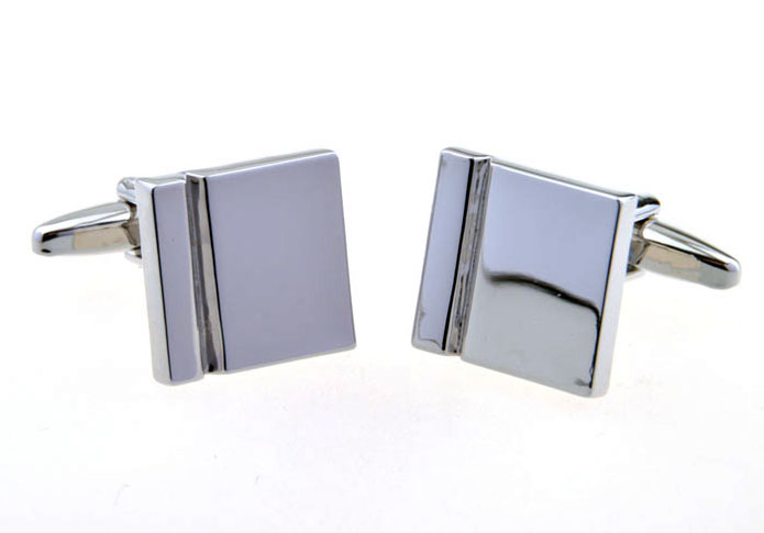  Silver Texture Cufflinks Metal Cufflinks Wholesale & Customized  CL656188
