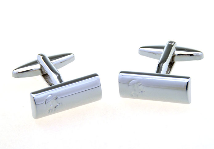  Silver Texture Cufflinks Metal Cufflinks Wholesale & Customized  CL656948